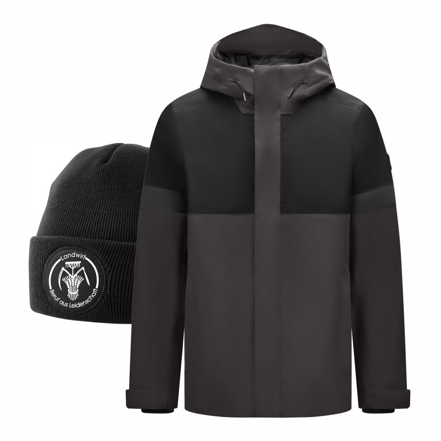 78136 FHB Regenjacke Luca + Beanie Landwirt