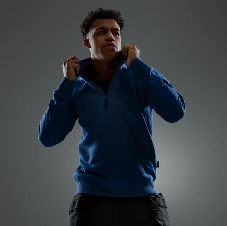 2021 Snickers Sweatshirt mit kurzem Reißverschluss