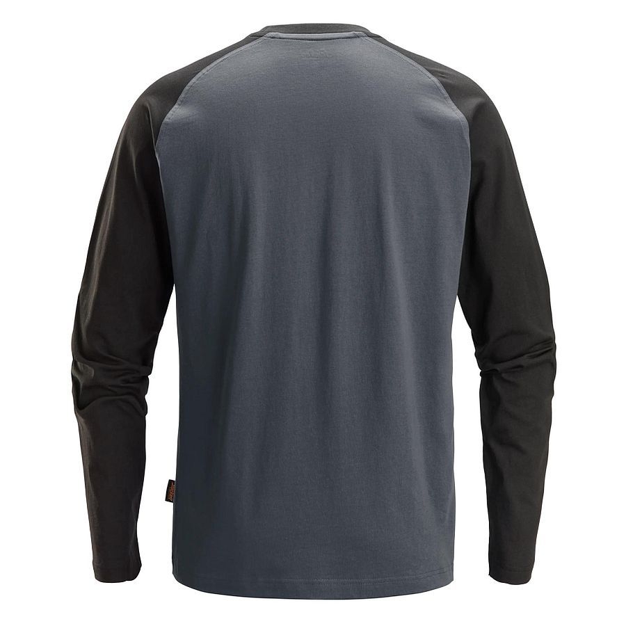 2450 Snickers Zweifarbiges Langarmshirt Baumwolle