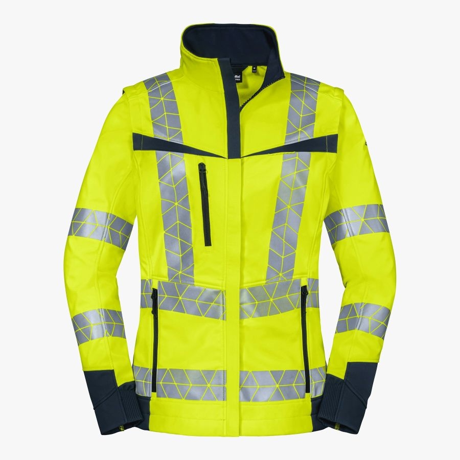 7729 Schöffel Pro HV Damen Softshell Leuchtkegel