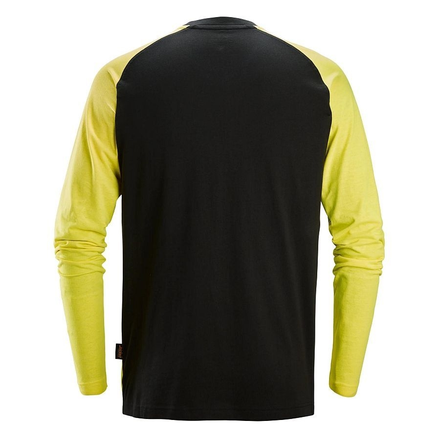 2450 Snickers Zweifarbiges Langarmshirt Baumwolle