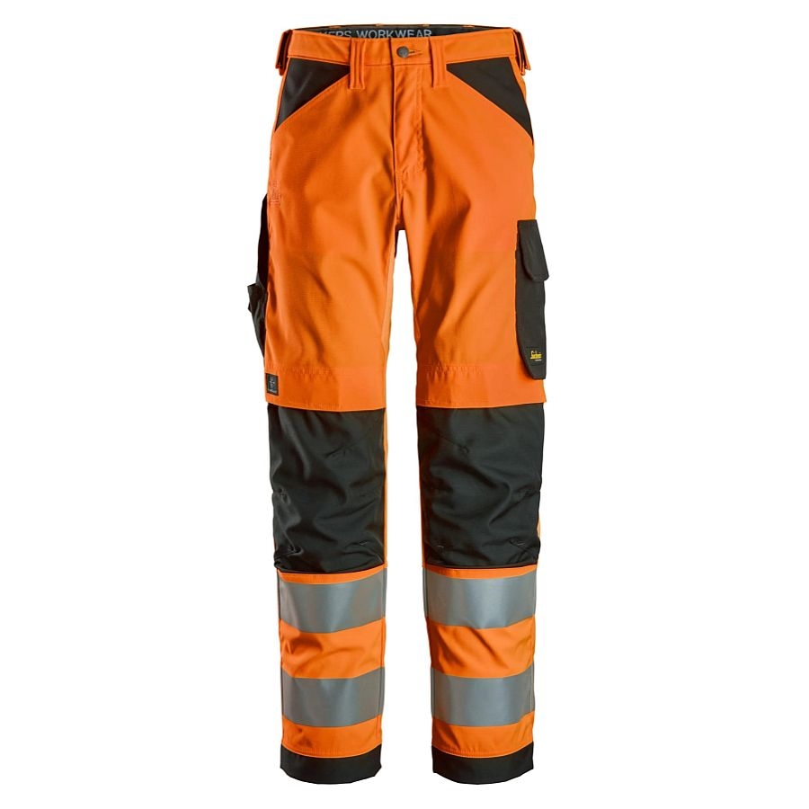 6338 Snickers High-Vis Arbeitshose Klasse 2