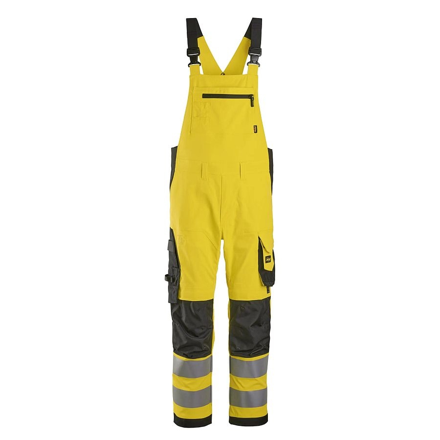 6043 Snickers High-Vis Arbeitslatzhose Klasse 2
