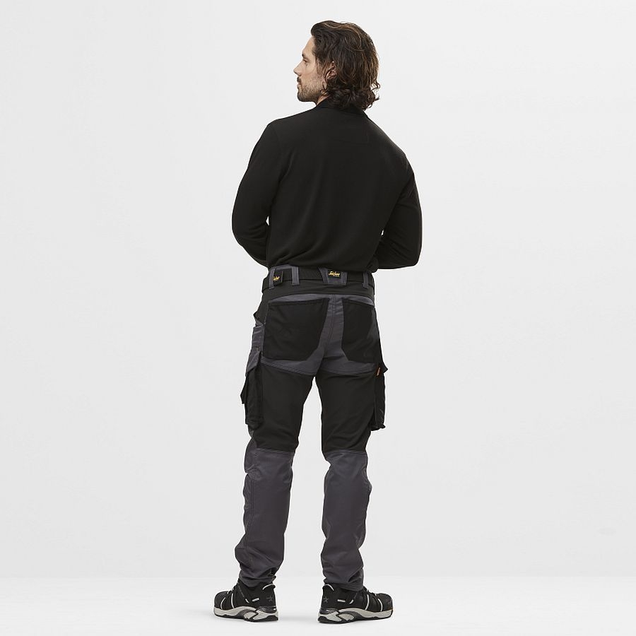 2608 Snickers Shirt langarm mit Polokragen