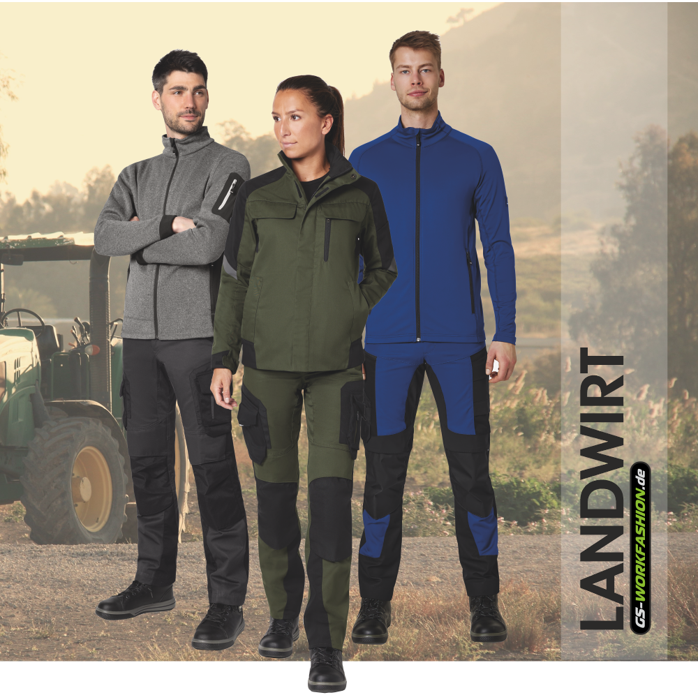 Landwirte in Arbeitskeidung auf dem Feld