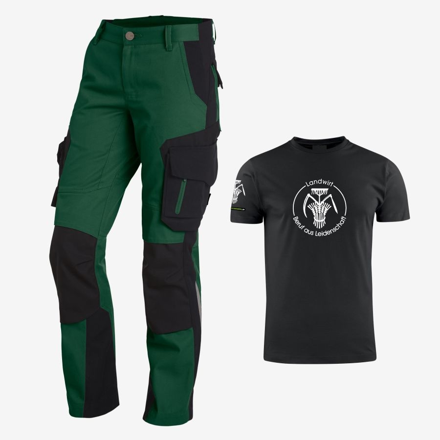 125600 FHB Damen Arbeitshose Alma+T-Shirt Landwirt