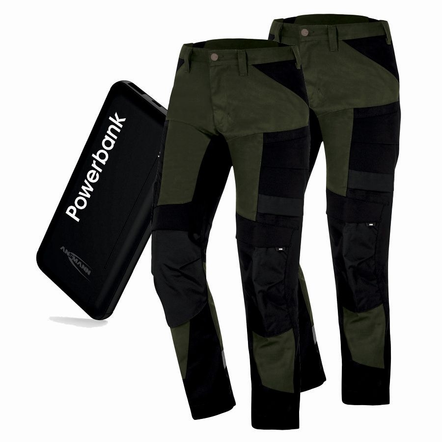 122110 FHB Arbeitshose Leo 2er Pack + Powerbank