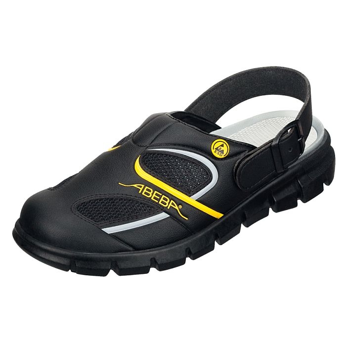 Abeba® Dynamic ESD Clog 37343 OB schwarz/gelb Abeba® Dynamic ESD Clog 37343 OB schwarz/gelb