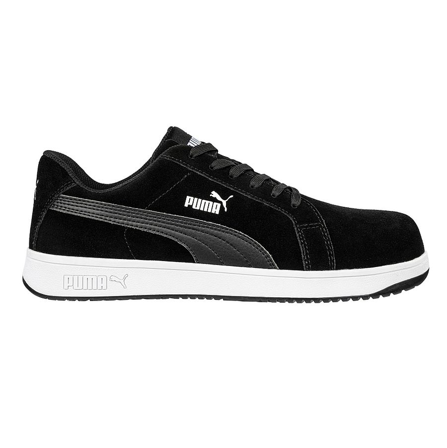640010 Puma Sicherheitsschuh Iconic Suede blk S1PL 640010 Puma Sicherheitsschuh Iconic Suede blk S1PL