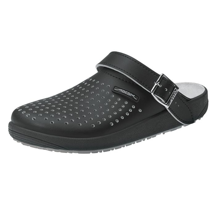 Abeba Clog 9310 OB schwarz perforiert Abeba Clog 9310 OB schwarz perforiert