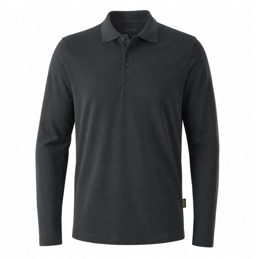 2608 Snickers Shirt langarm mit Polokragen