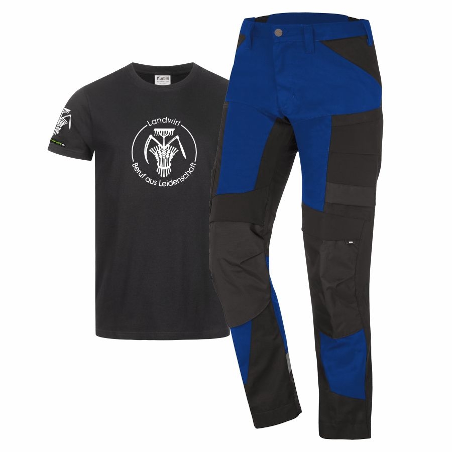 122110 FHB Arbeitshose Leo+Gratis T-Shirt Landwirt