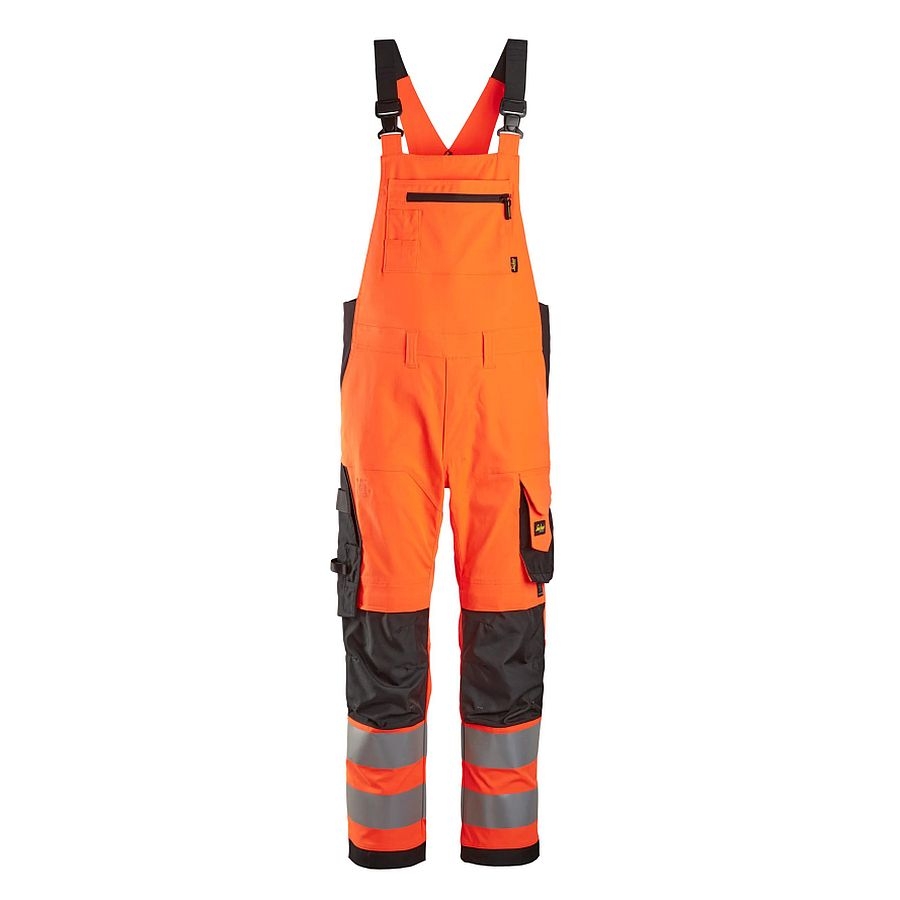 6043 Snickers High-Vis Arbeitslatzhose Klasse 2