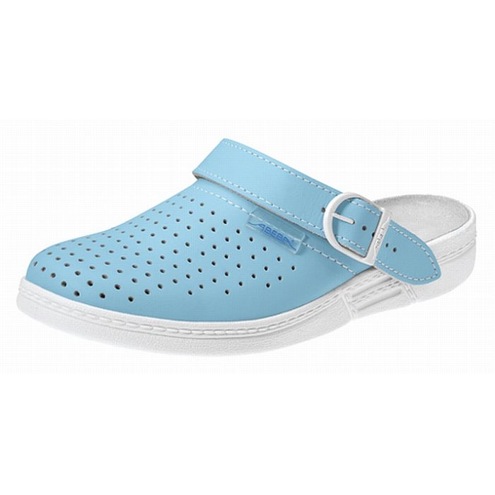 Abeba Clog 7080 OB hellblau perforiert Abeba Clog 7080 OB hellblau perforiert