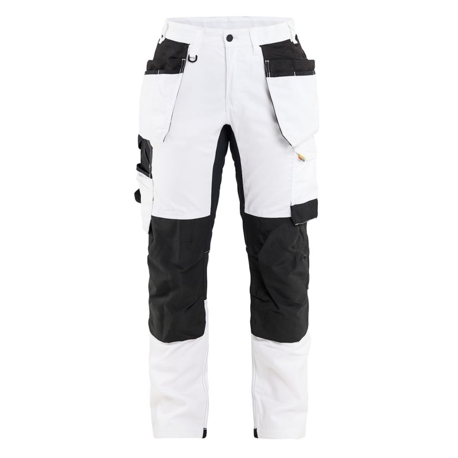 Weiße Damen-Arbeitshose – Malerhose Von Profi-X, Mischgewebe