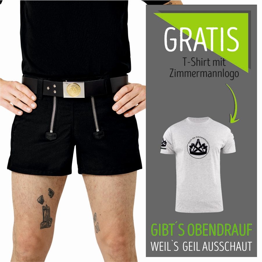 12531 FHB Zunft Short Maik+Gratis Zimmerer T-Shirt