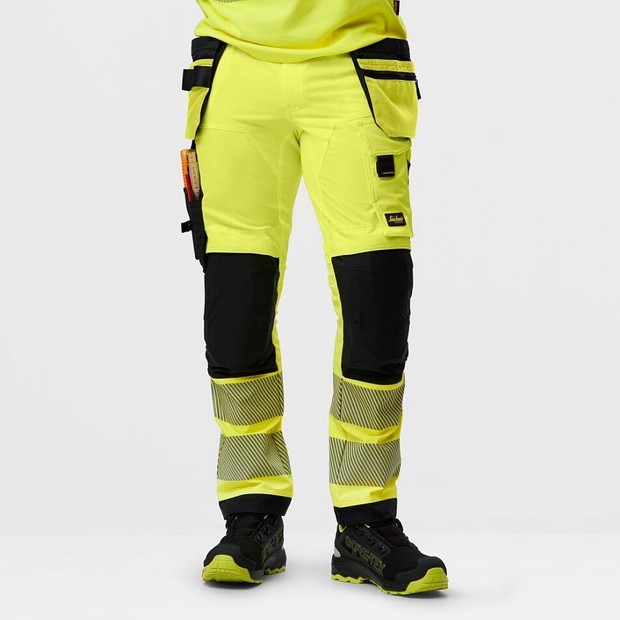 6232 Snickers High-Vis Arbeitshose Klasse 2
