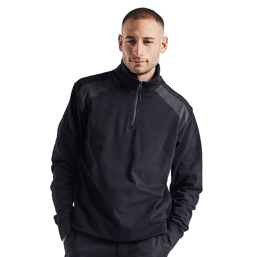 3353 Blakläder® Sweatshirt mit 1/2 Reißverschluss