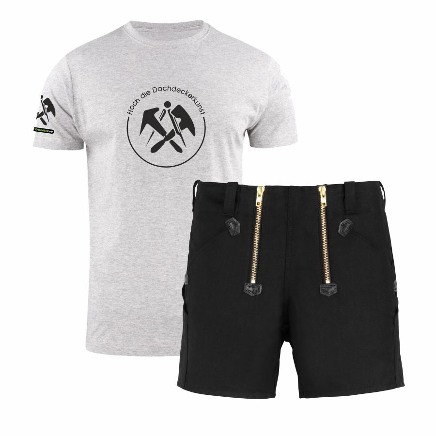 10032 FHB Zunftshort Jo+Gratis Dachdecker T-Shirt