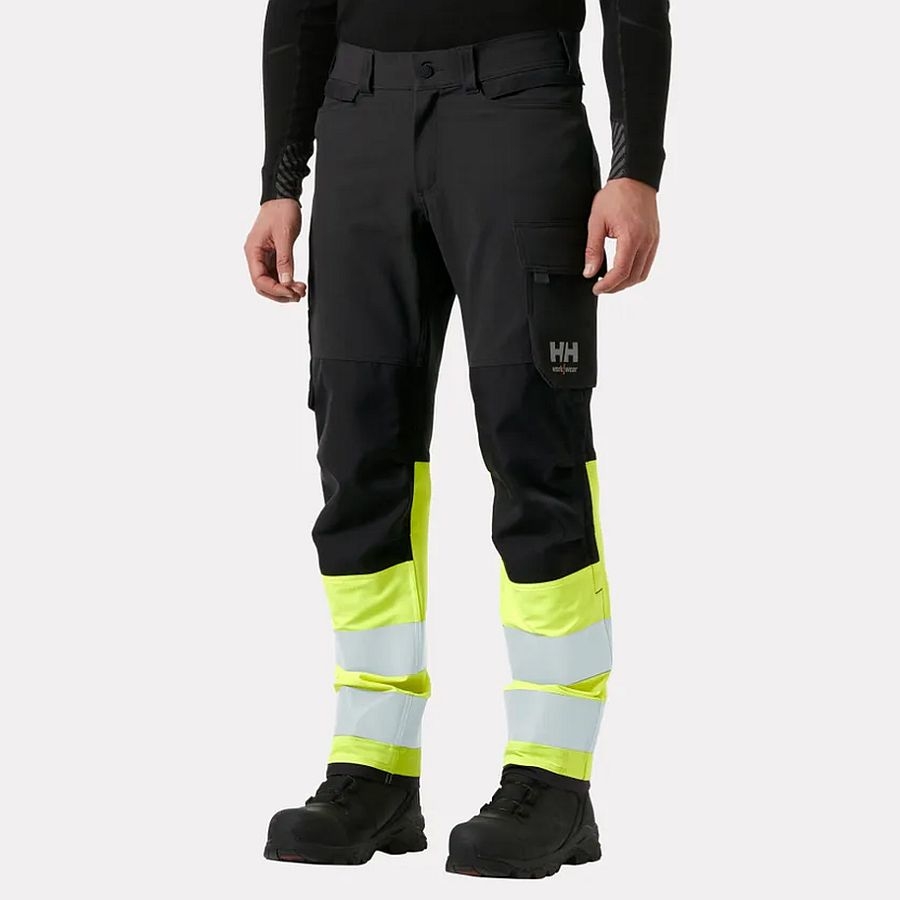 Helly Hansen Warnschutzhose 77411 – Mit Reflektoren & Kniepolstertaschen, EN ISO 20471 Kl. 2