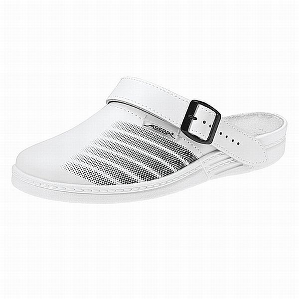 Abeba Clog 7201 OB weiss|schwarz Abeba Clog 7201 OB weiss|schwarz