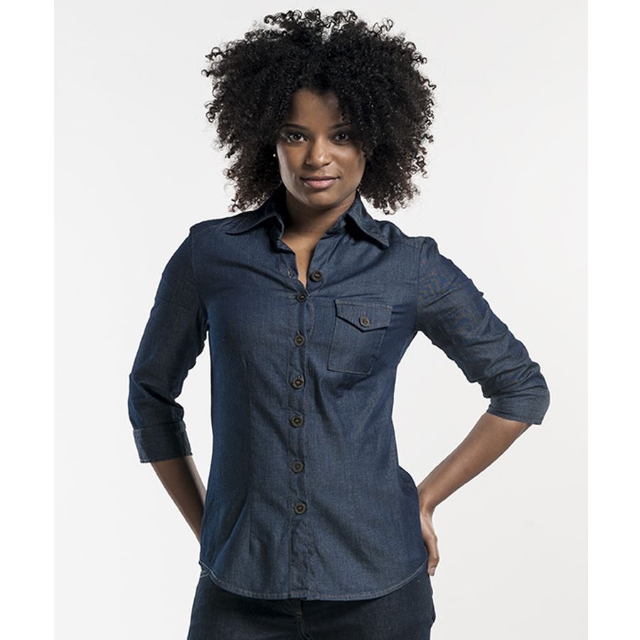 619 Chaud Devant® Service Bluse Lady Blue Denim 619 Chaud Devant® Service Bluse Lady Blue Denim