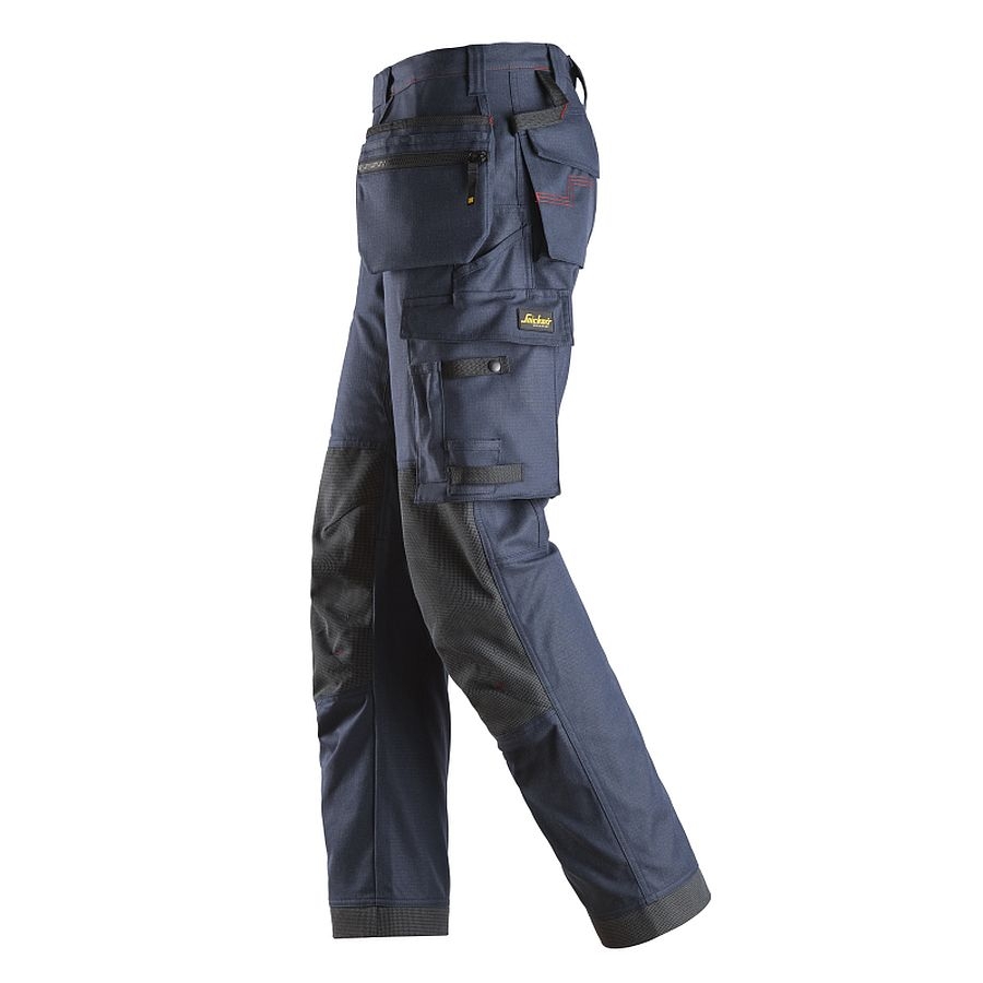Snickers Arbeitshose 6801 Service Line – Dunkelblau, Gr. W31 L32, Mit Knieschutztaschen