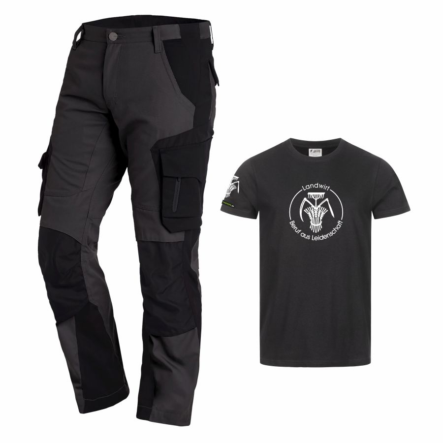 125100 FHB Arbeitshose Florian + T-Shirt Landwirt