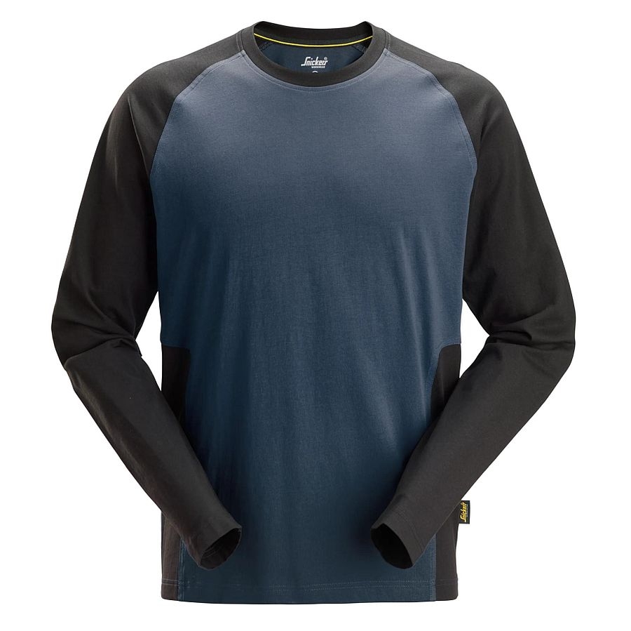 2450 Snickers Zweifarbiges Langarmshirt Baumwolle