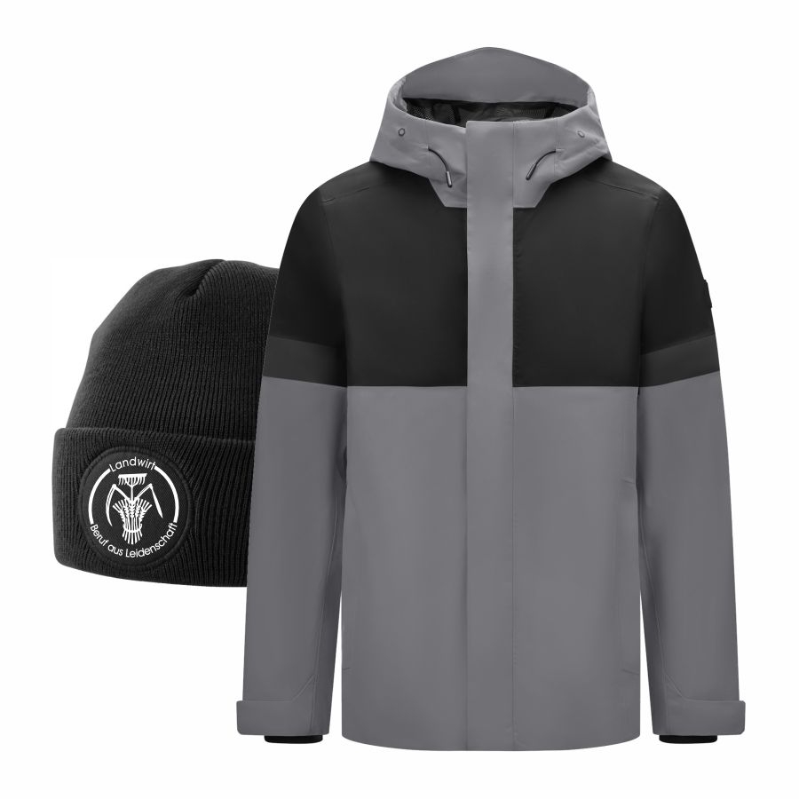 78136 FHB Regenjacke Luca + Beanie Landwirt
