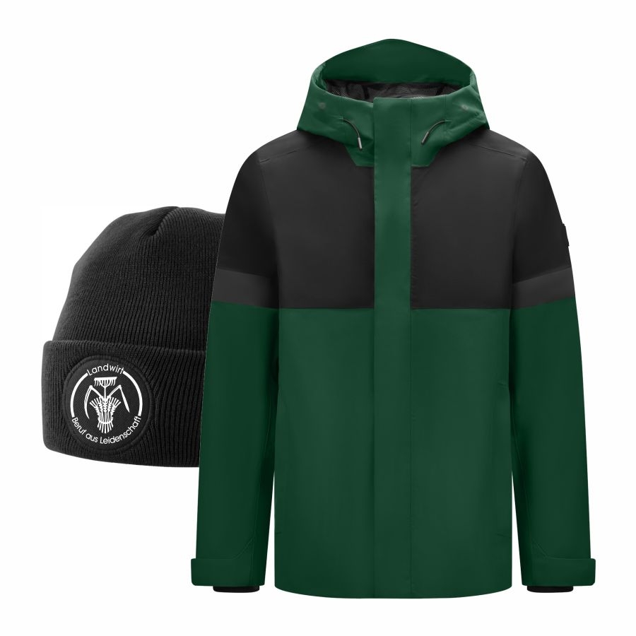 78136 FHB Regenjacke Luca + Beanie Landwirt