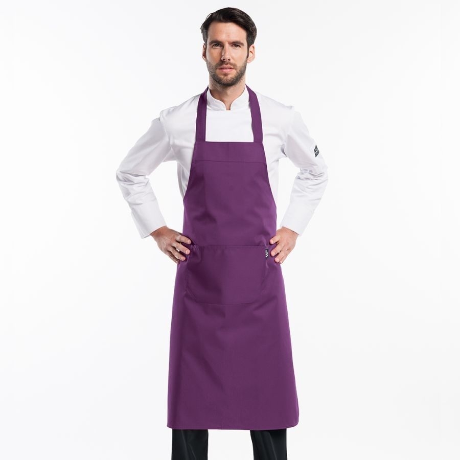 531 Chaud Devant® Latzschürze Aubergine 531 Chaud Devant® Latzschürze Aubergine