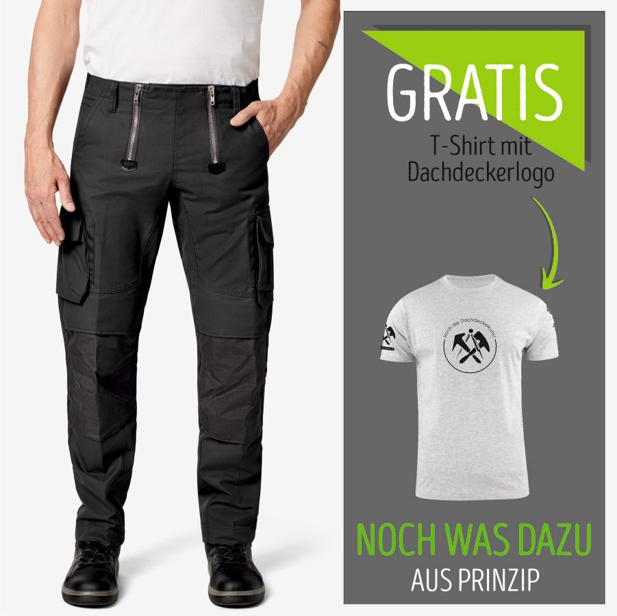 11011 FHB Zunfthose Sebastian & Dachdecker T-Shirt
