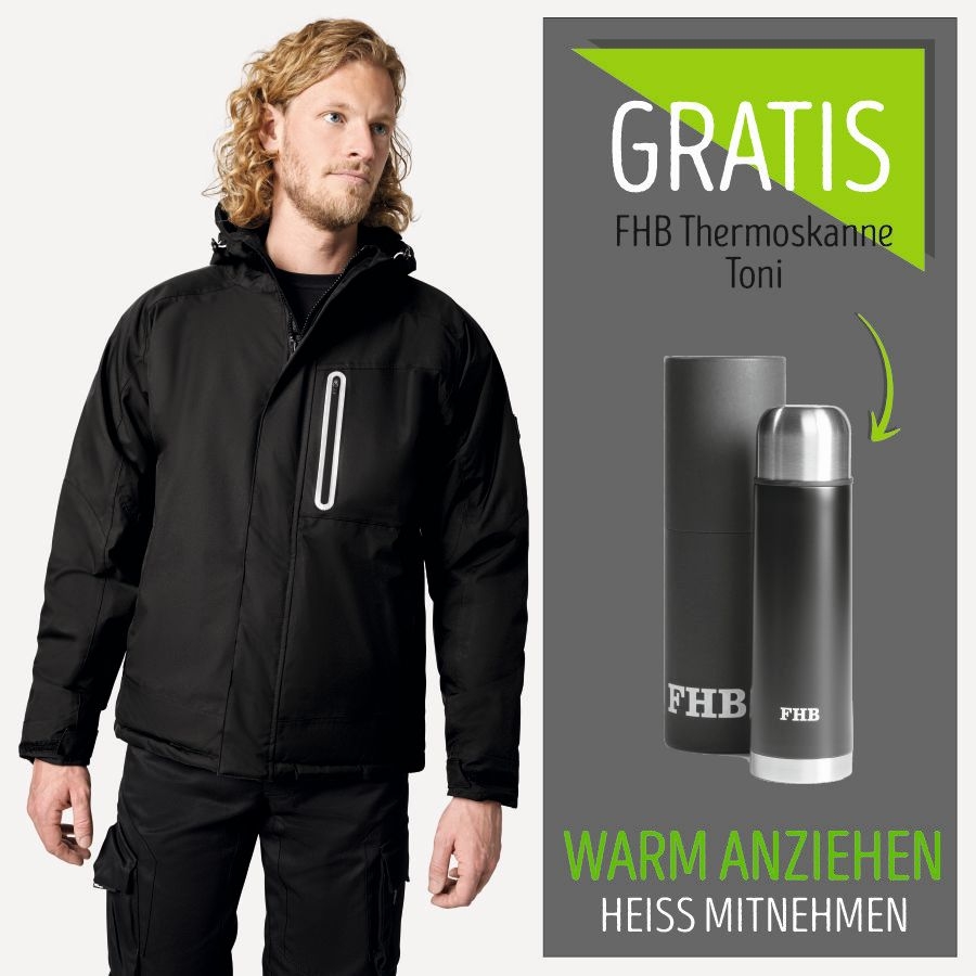 78658 FHB WinterSoftshell Jacke Mika+Thermoskanne