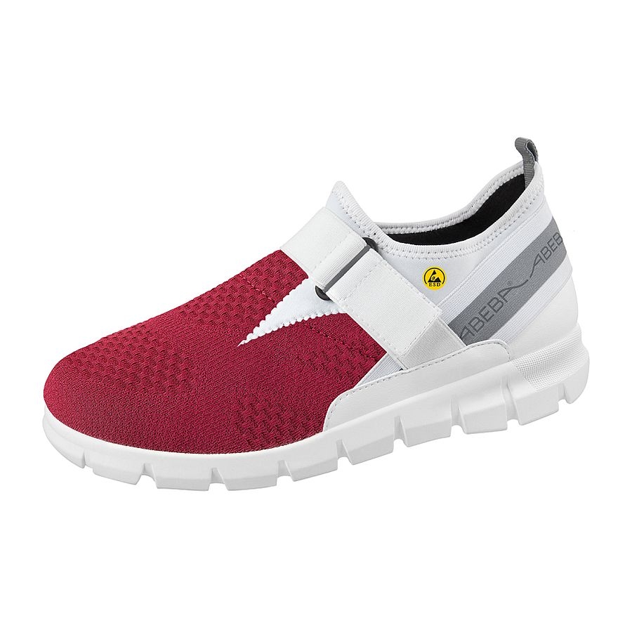 Abeba® Dynamic Flow ESD 37374 Slipper bordeaux/w. Abeba® Dynamic Flow ESD 37374 Slipper bordeaux/w.