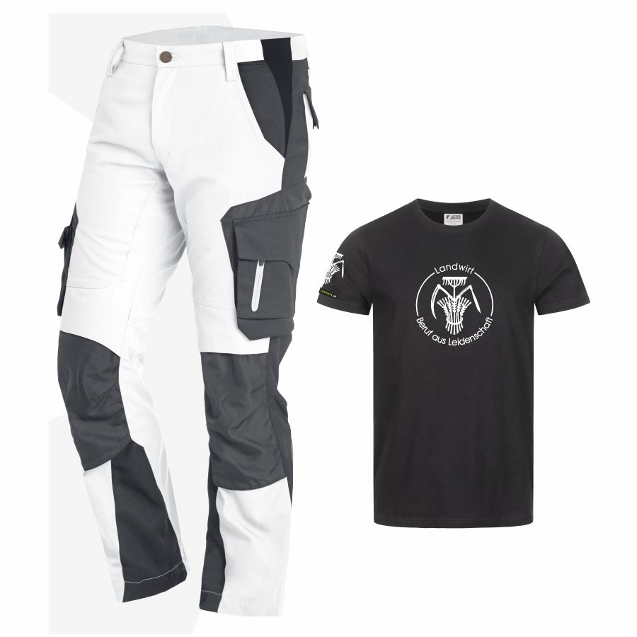 125100 FHB Arbeitshose Florian + T-Shirt Landwirt