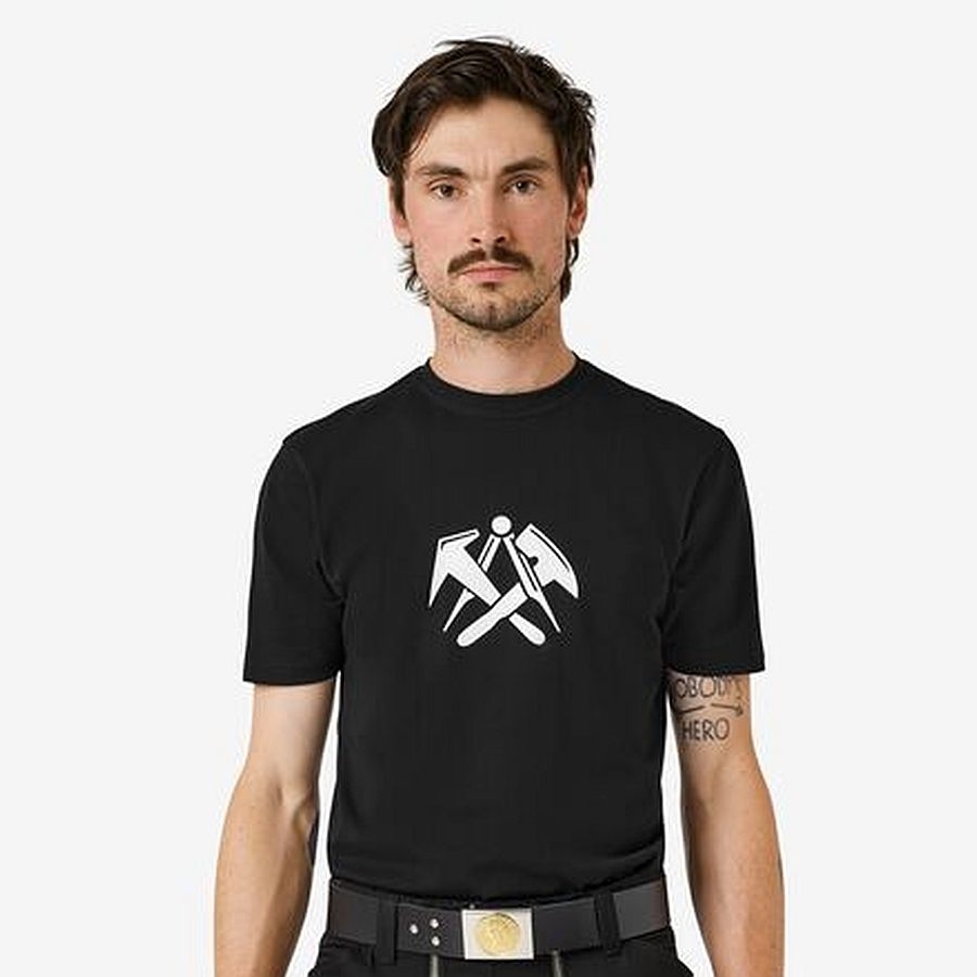 Dachdecker T-Shirt Zunftzeichen Logo Dachdecker T-Shirt Zunftzeichen Logo