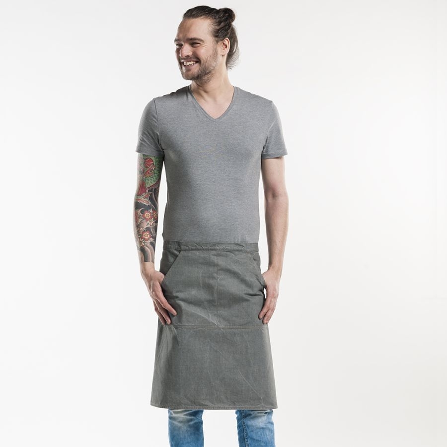 480 Chaud Devant® Bistroschürze Pouch Grey Denim 480 Chaud Devant® Bistroschürze Pouch Grey Denim