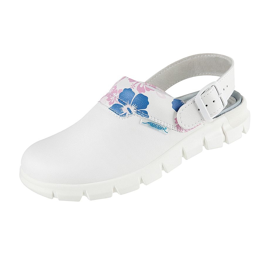 Abeba® Dynamic Clog 7320 OB weiss/blau Abeba® Dynamic Clog 7320 OB weiss/blau