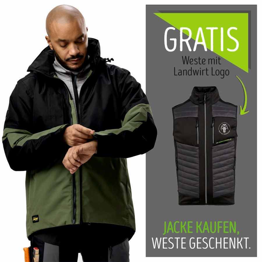 1104 Snickers All.Work Winterjacke +Weste Landwirt