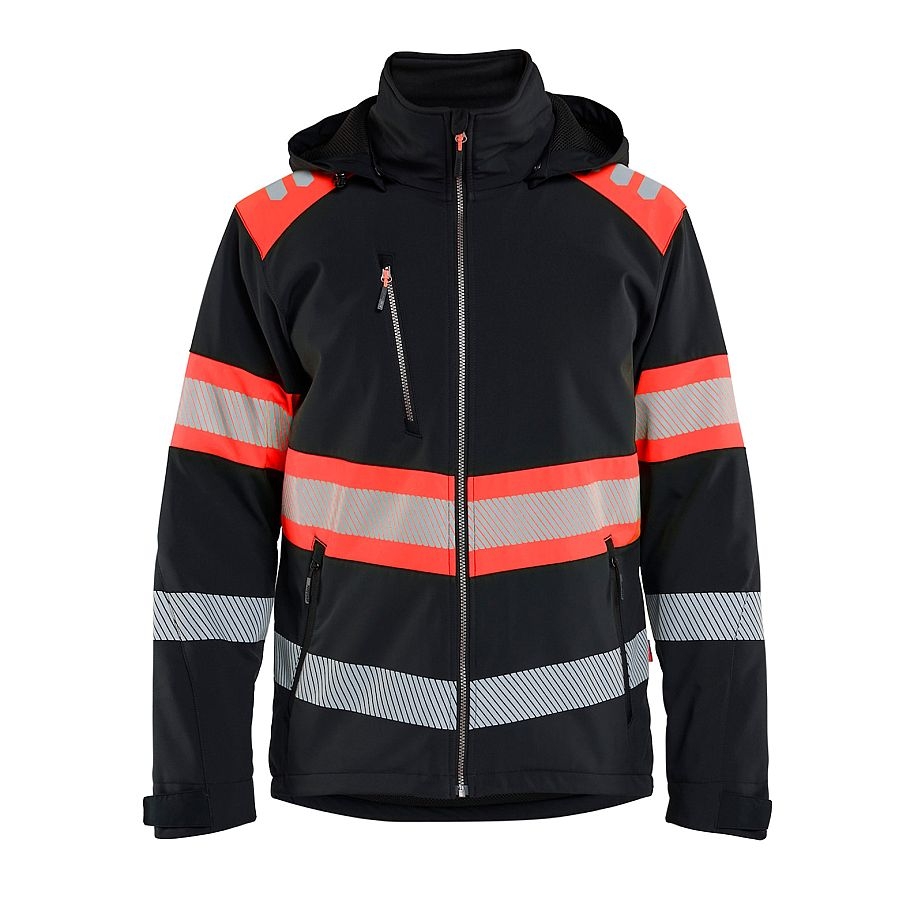 4489 Blakläder® High Vis Winter Softshelljacke