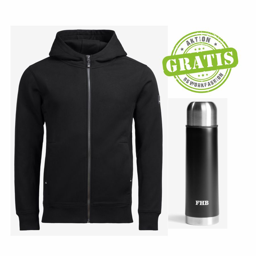 820130 FHB Hoodiejacke Quentin + Thermoskanne 820130 FHB Hoodiejacke Quentin + Thermoskanne