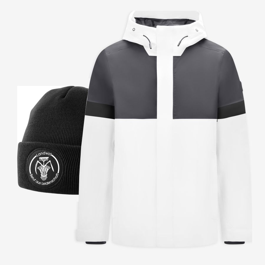 78136 FHB Regenjacke Luca + Beanie Landwirt