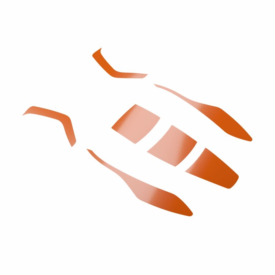 11301 Hellberg Reflektor Set Sector orange