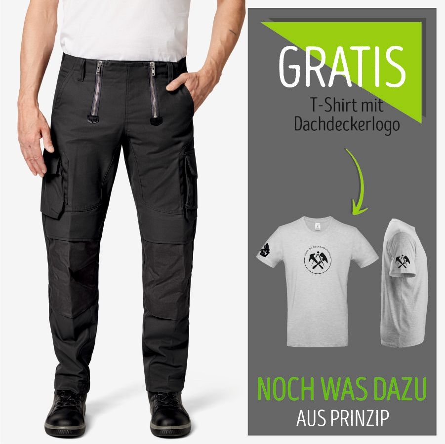 11011 FHB Zunfthose Sebastian & Dachdecker T-Shirt