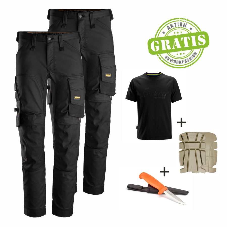 6341 Snickers Bundhose 2er Pack + Gratis Extras 6341 Snickers Bundhose 2er Pack + Gratis Extras