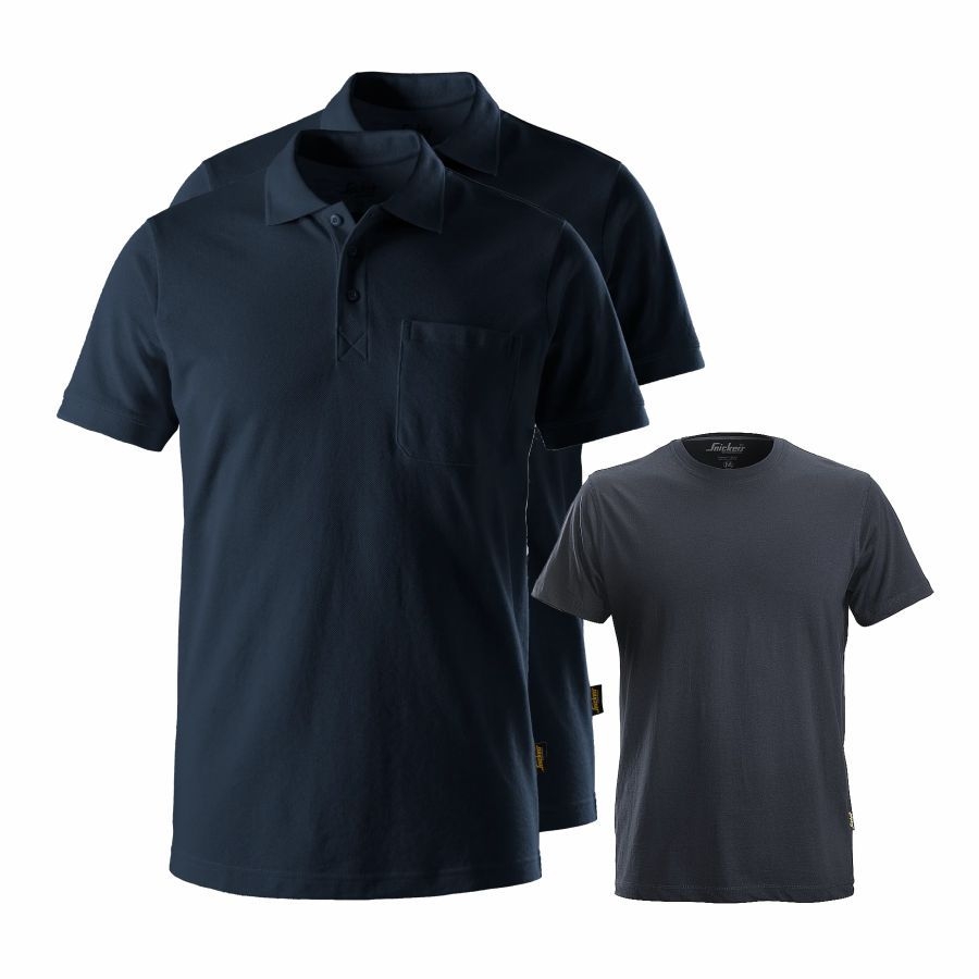 2708 Poloshirt 2er Pack inkl. *GRATIS* T-Shirt