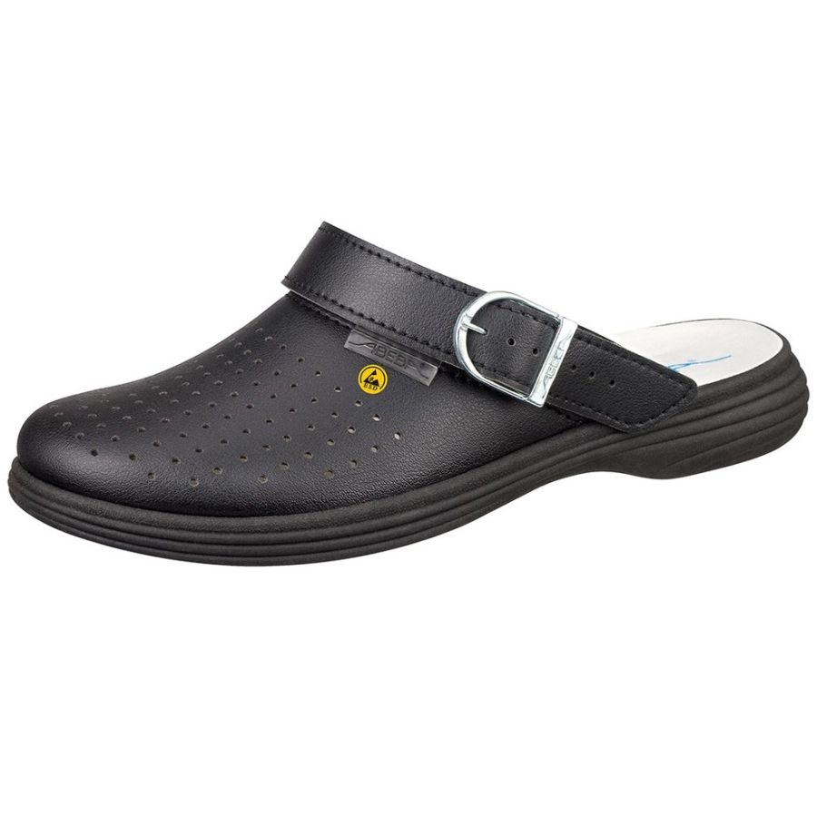 Abeba Clog 37530 OB ESD schwarz perforiert Abeba Clog 37530 OB ESD schwarz perforiert