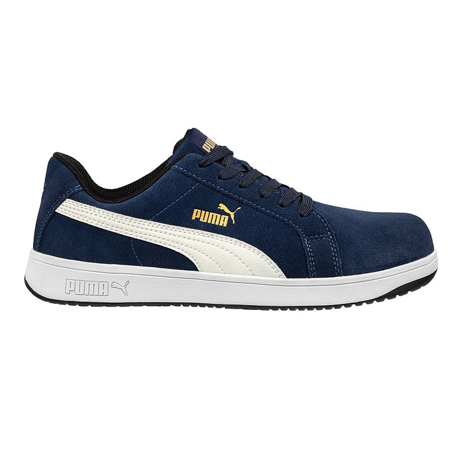640020 Puma Sicherheitsschuh Iconic Suede navy S1P 640020 Puma Sicherheitsschuh Iconic Suede navy S1P