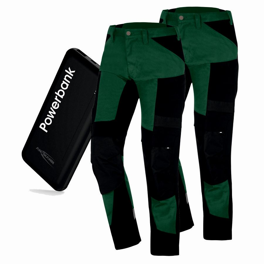 122110 FHB Arbeitshose Leo 2er Pack + Powerbank